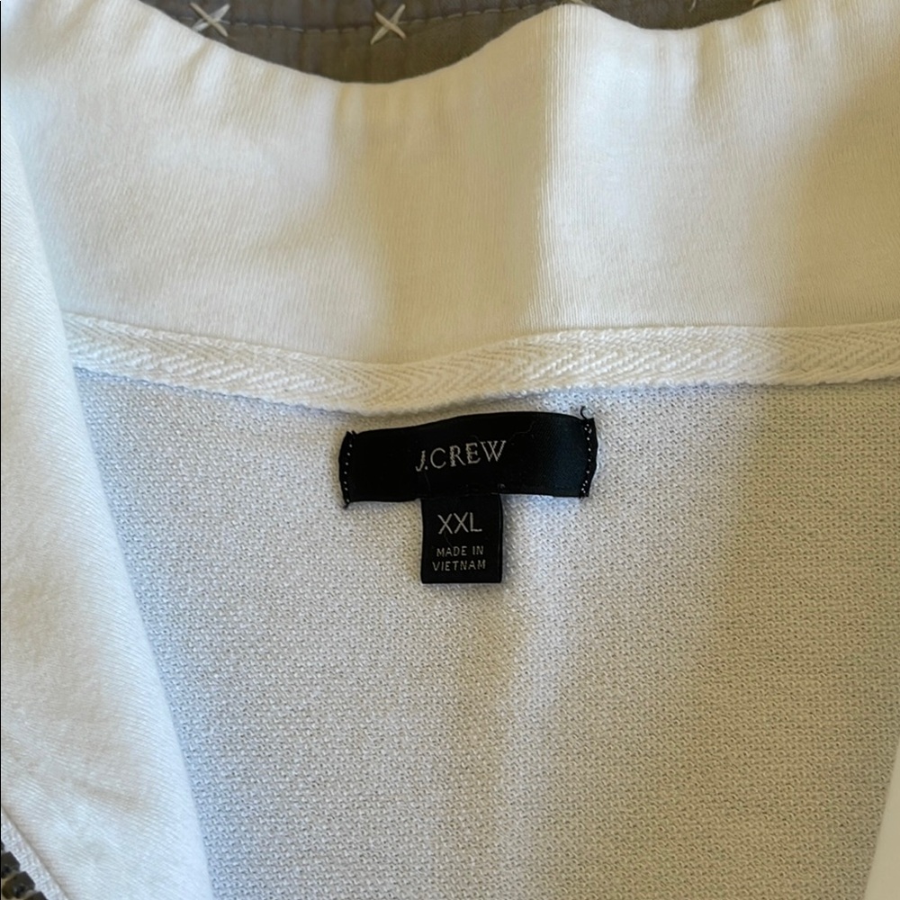 J.Crew White Polo Shirt XXL